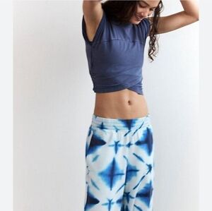 FP Movement by Free People Blue Tie-Dye Joggers And Cropped Top Set